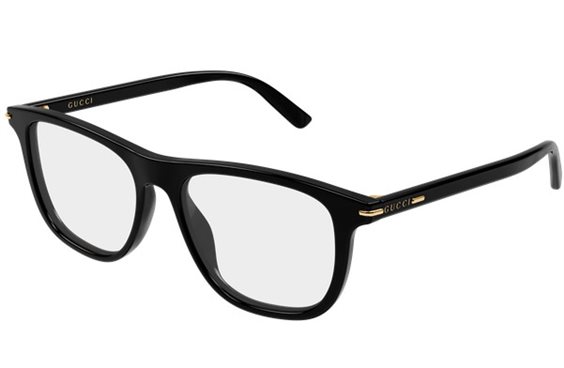 Montatura vista Gucci Uomo GG2130O005-BLACK-BLACK-TRANSPARENT56 - GG2130O005-BLACK-BLACK-TRANSPARENT56
